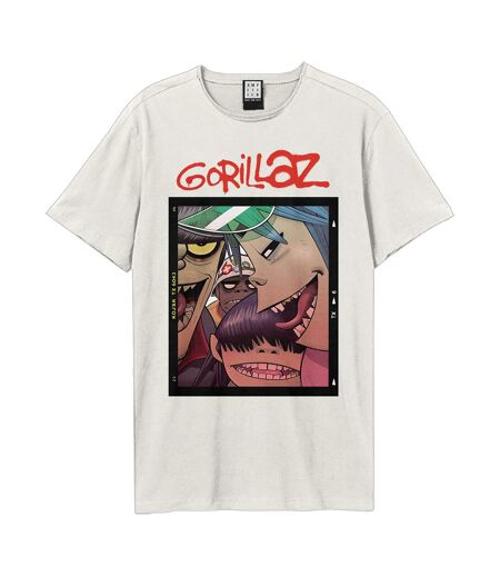 T-shirt Polaroid Slide Adulte Vieux Blanc Amplified