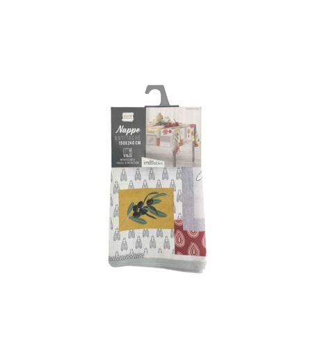 Nappe Antitache Graziella 150x240cm Jaune & Brique