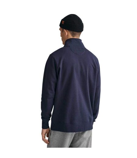 Sweat Motif/style Logo Brodé Homme Bleu Sombre Gant
