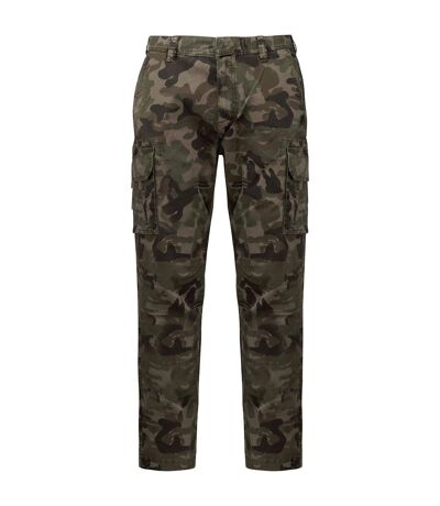 Kariban - Pantalon cargo - Homme (Vert / Noir / Marron Camouflage) - UTRW9509