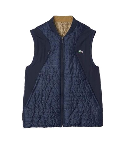 Doudoune sans manches homme bleu marine / beige Lacoste