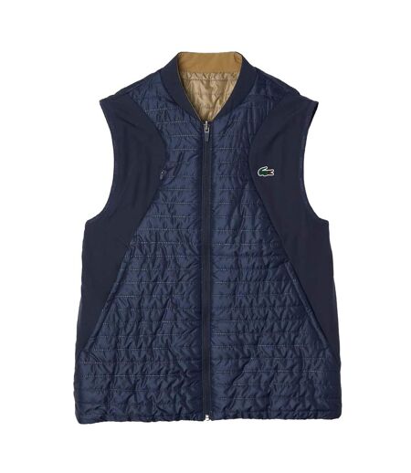 Doudoune sans manches homme bleu marine / beige Lacoste