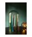 Lot de 3 Sapins de Noël Déco Paillettes 40cm Bleu-3