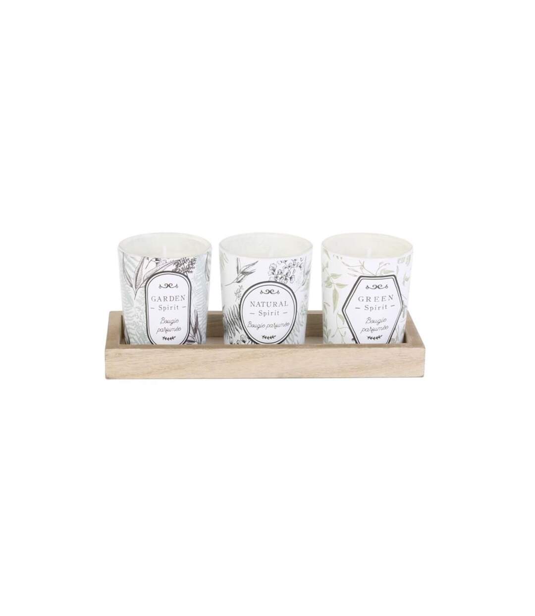 Lot de 3 Bougies Parfumées Garden 5cm Fleurs de Coton-1
