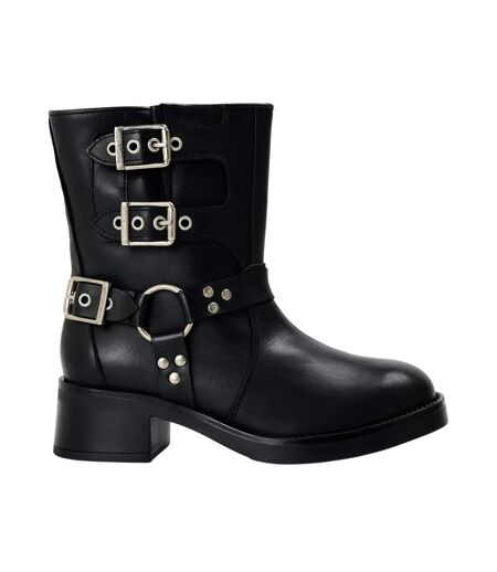 Bottes De Moto Becase Femme Noir Steve Madden