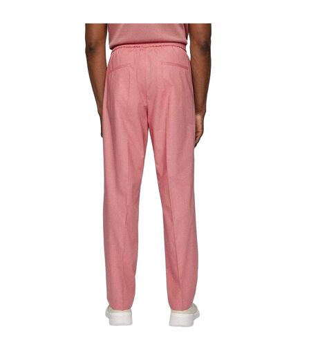 Mens F Fraye Trousers Pink Hugo Boss