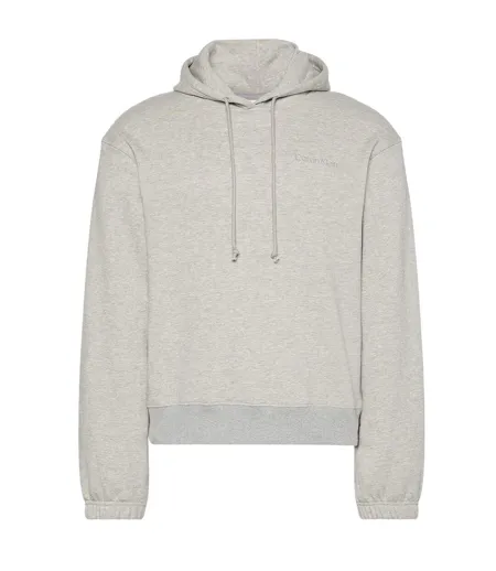 Sweat Motif/style Logo Homme Gris Chiné Calvin Klein
