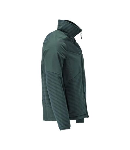Mens Customised Fleece Jacket Forest Green Mascot