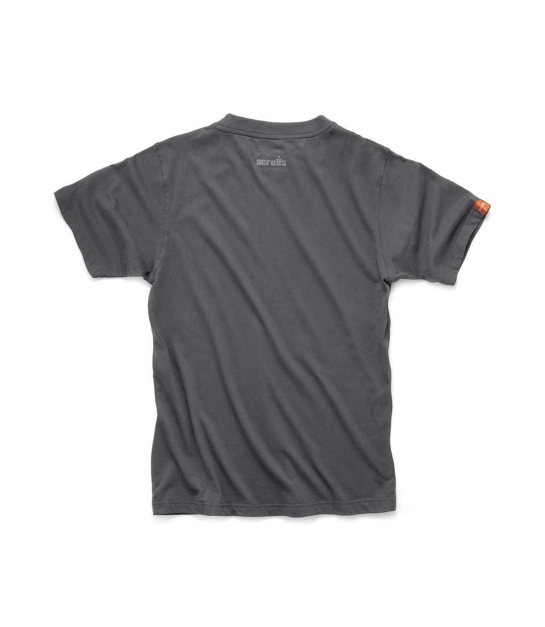 Mens work t-shirt graphite Scruffs-2