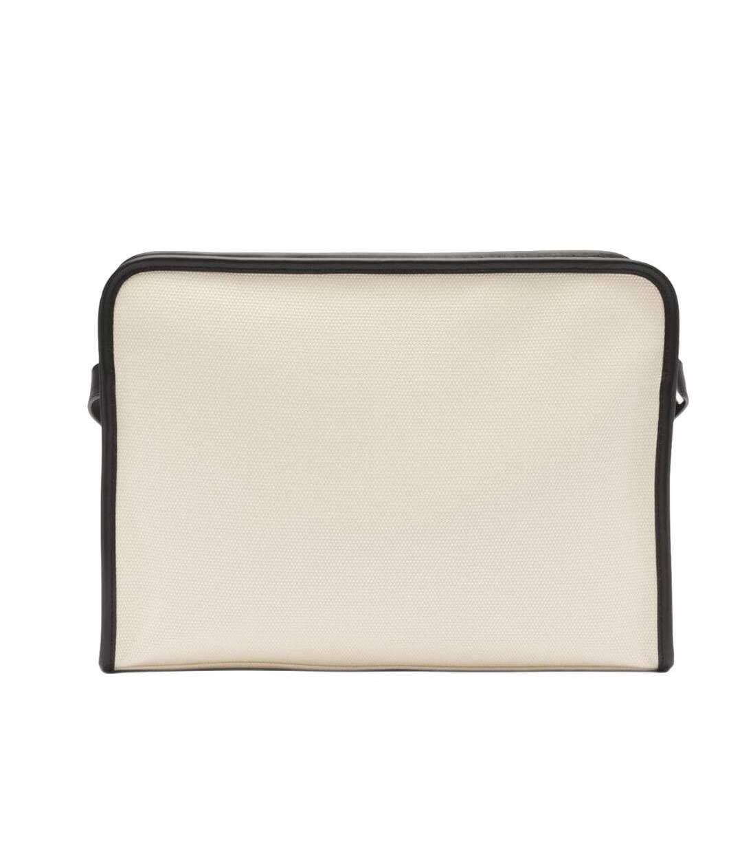 Sac à bandoulière beige femme lacoste canvas-2