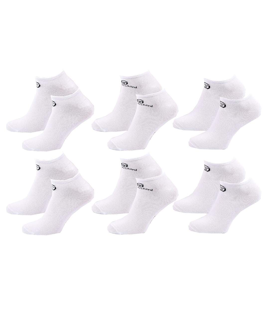 Chaussettes Homme SNEAKER SERGIO TACCHINI Pack de 6 Paires 7667 BLANC-1