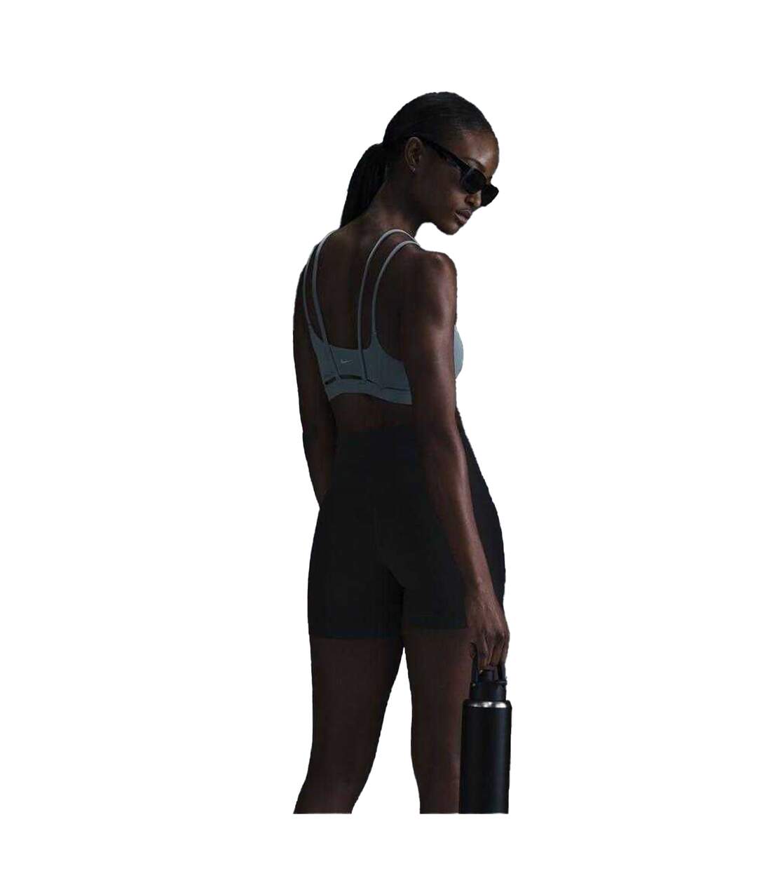 Brassière De Sport Alate Femme Bleu Gris Nike-2