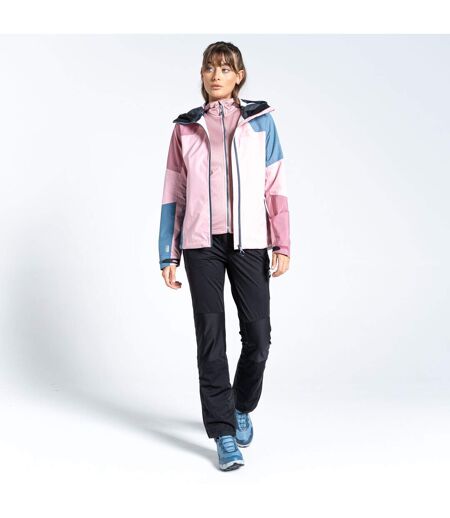 Womens/ladies Checkpoint Iii Recycled Waterproof Jacket Powder Pink Mesa Rose Dare 2B