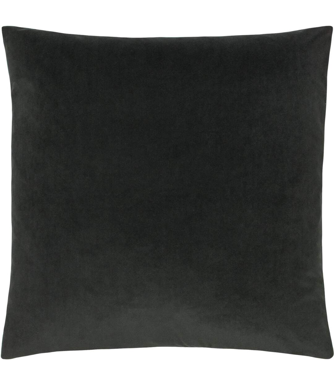 Sunningdale velvet cushion cover 50cm x 50cm charcoal Evans Lichfield