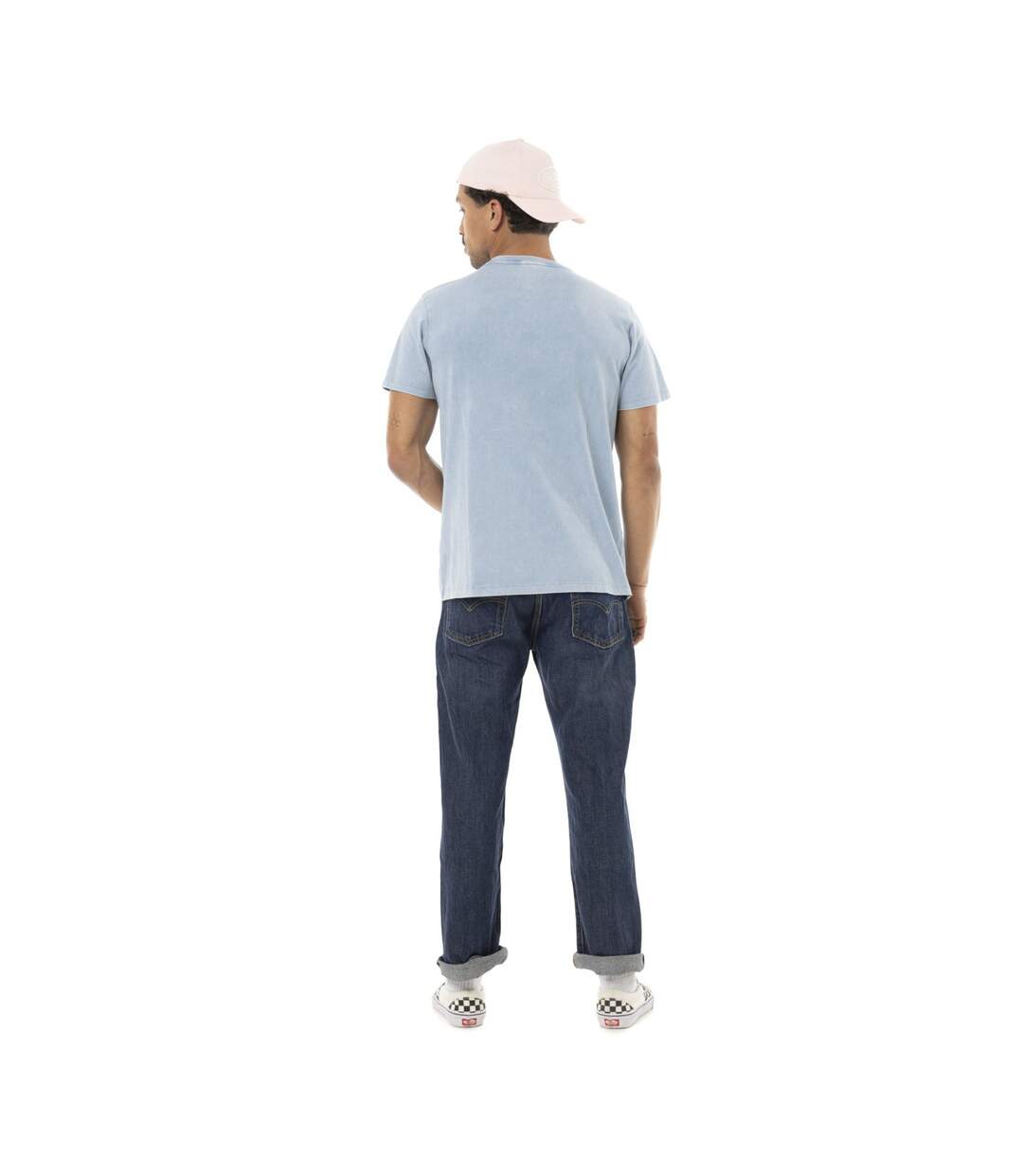T-shirt homme regular en jersey 160gr acid wash print devant Truck Vondutch-5
