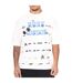 T-shirt Motif/style Graffiti Homme Blanc Cassé Rose London-4