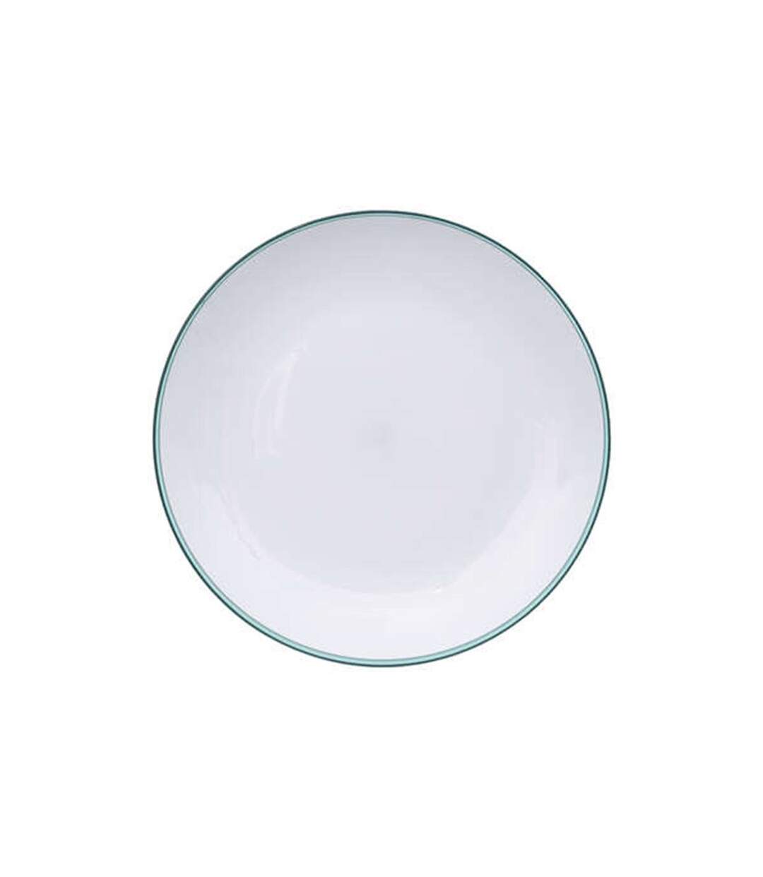 Lot de 6 Assiettes Plates Réutilisables Square 25cm Bleu Pétrole-1