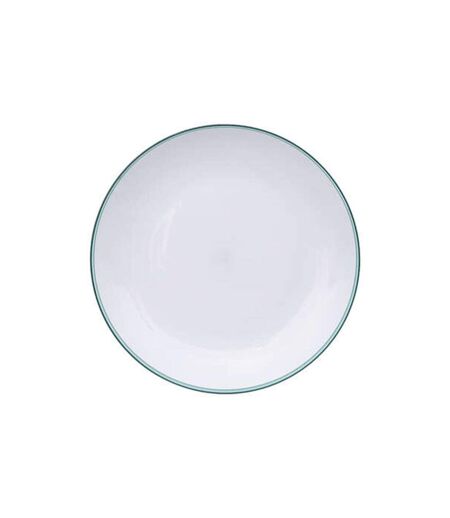 Lot de 6 Assiettes Plates Réutilisables Square 25cm Bleu Pétrole