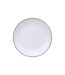 Lot de 6 Assiettes Plates Réutilisables Square 25cm Bleu Pétrole-1