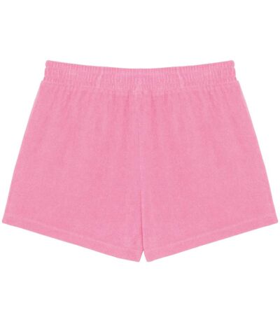 Native Spirit Womens/Ladies Terry Towel Shorts (Candy Rose)