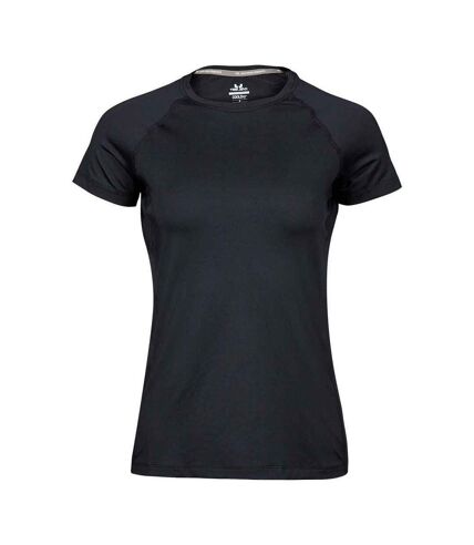 Tee Jays Womens/Ladies CoolDry Sporty T-Shirt (Black) - UTPC5275