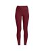 Womens/ladies Overlap Leggings Red Casall-2