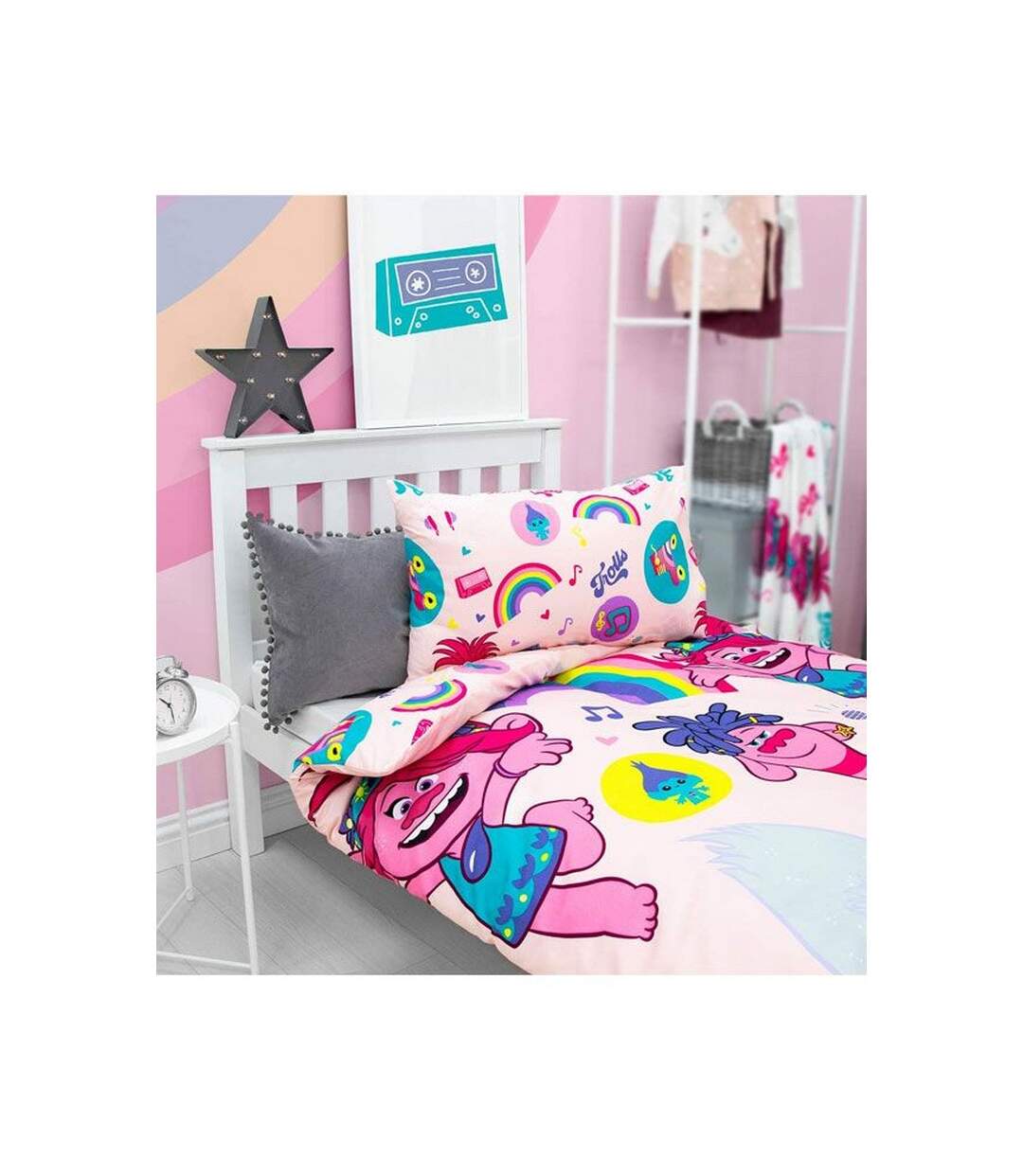 Concert duvet cover set pink Trolls 2-2