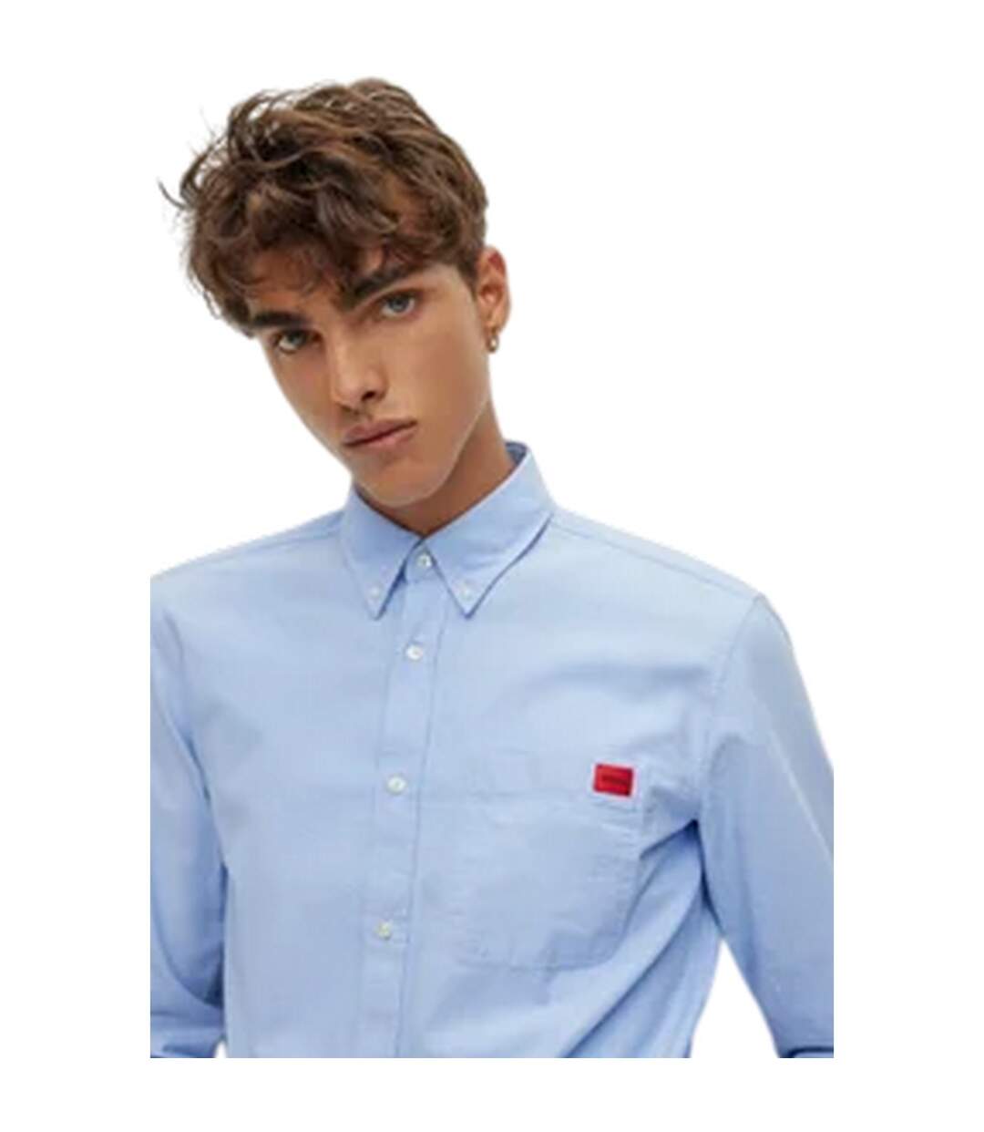 Mens Shirt Blue Hugo Boss-3