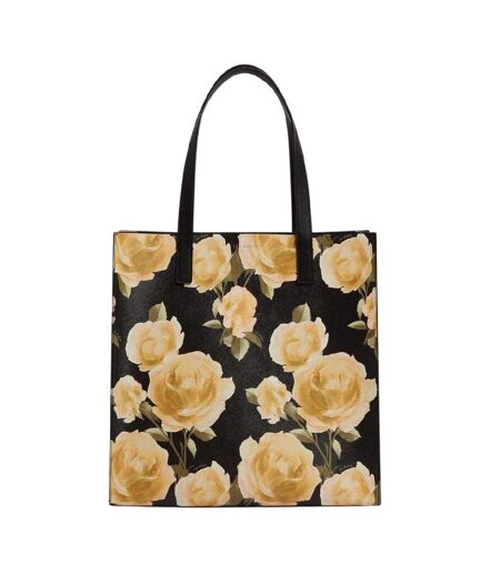 Womens/ladies Floral Tote Bag One Size Black Print Ted Baker