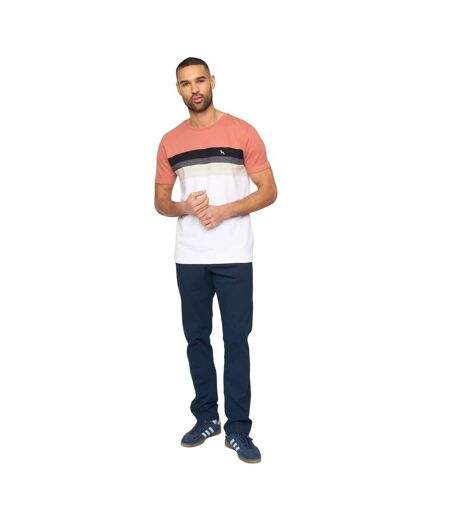 Mens Kemble T-shirt Pink Black Bewley & Ritch