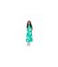 Womens/ladies floral tall flutter midi dress green Dorothy Perkins-1