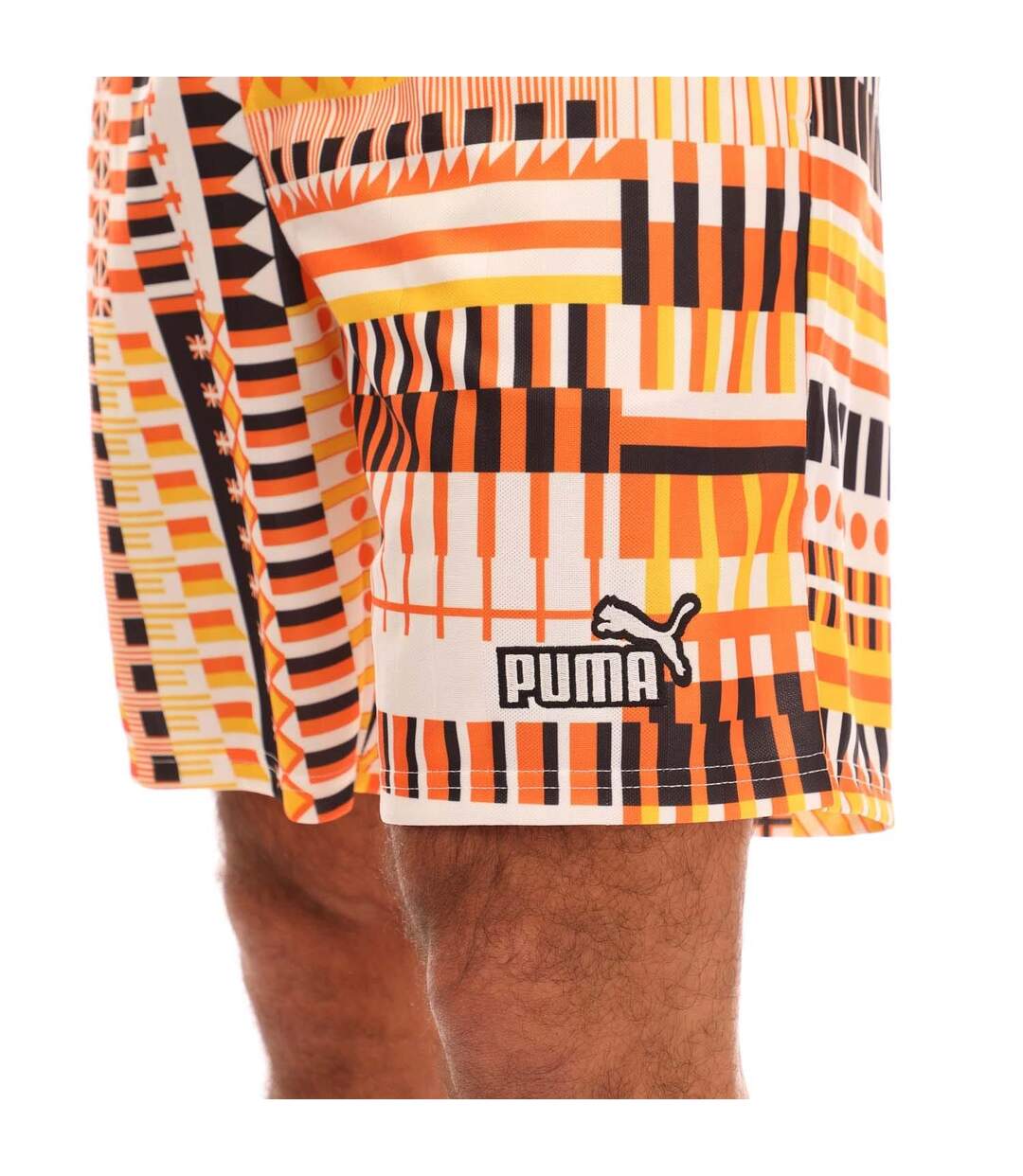 Mens Fanwearcapsule Football Shorts Orange Black White Puma-4