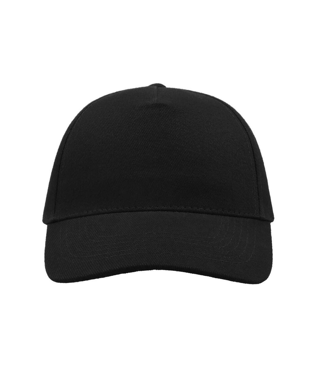 Atlantis Liberty Five Heavy Brush Cotton 5 Panel Cap (Pack of 2) (Black) - UTAB436-3