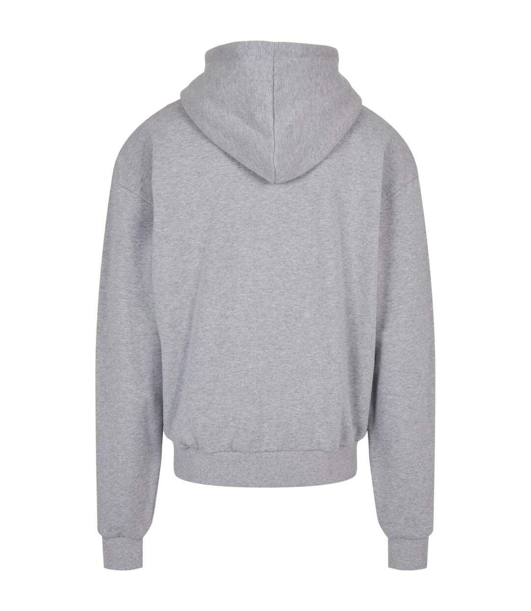 Veste À Capuche Homme Gris Chiné Build Your Brand-3