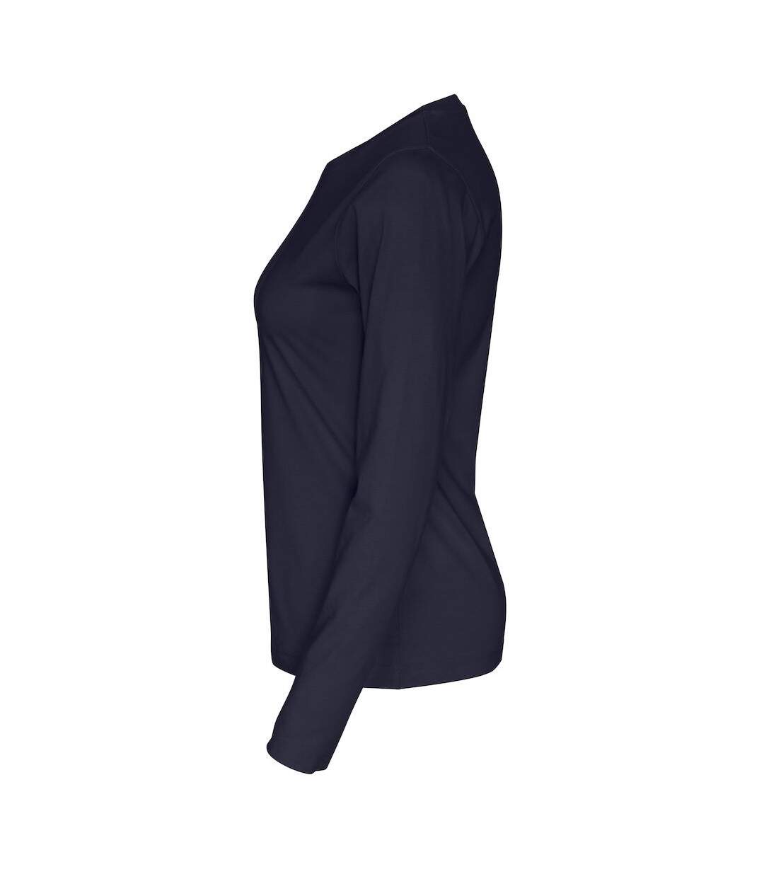 Womens/ladies long-sleeved t-shirt navy Cottover-3