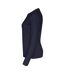 Womens/ladies long-sleeved t-shirt navy Cottover-3