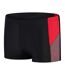 Mens Dive Split Geometric Swimming Trunks Black Red Speedo-2