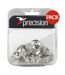 Crampons Pour Chaussures De Cricket Argent Precision-1