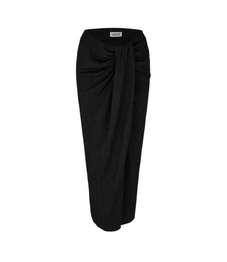 Jupe Mi-longue Motif/style Nœud Torsadé Femme Noir Edited