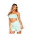 Haut Court Femme Turquoise Pâle Missy Empire-1