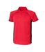Finden & Hales Mens Panel Performance Sports Polo T-Shirt (Red/Black) - UTRW414