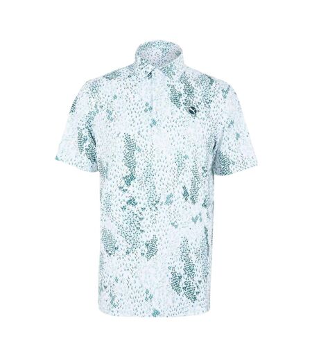 Mens Performance Short-sleeved Polo Shirt White Puma