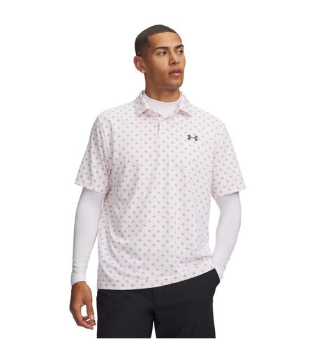 Polo Motif/style Crabe Matchplay Homme Blanc Bordeaux Foncé Under Armour