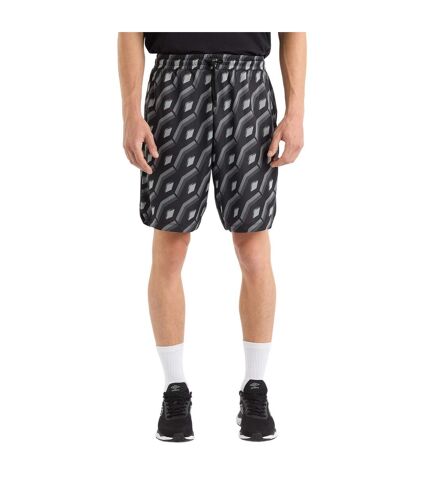 Mens jacquard shorts black Umbro