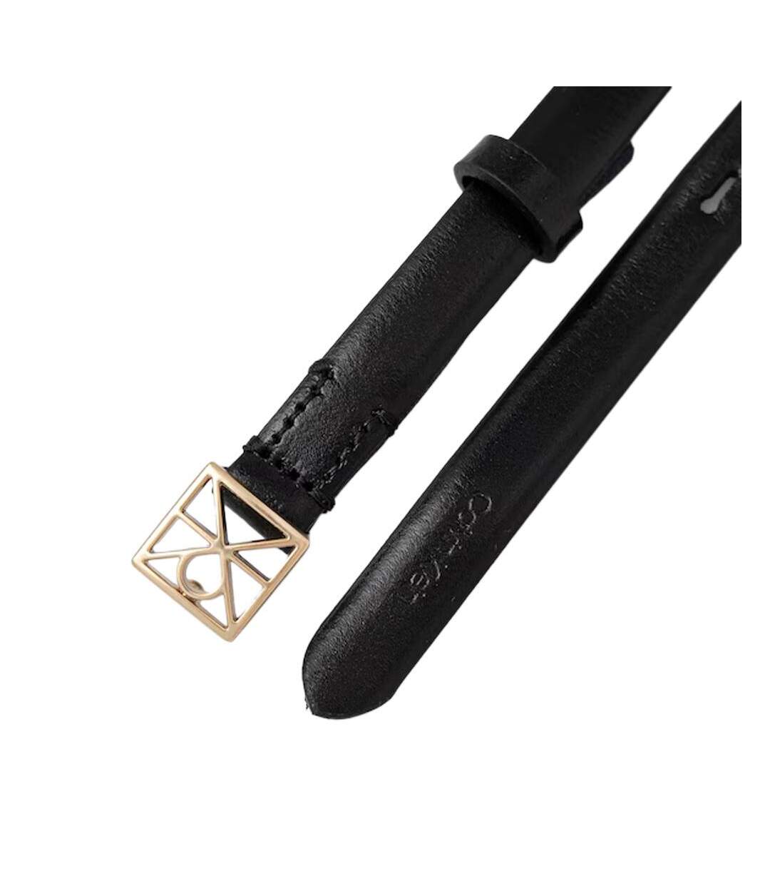 Ceinture noir femme calvin klein jeans buckle 15mm-2