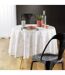 Nappe Ronde Imprimé Solea 180cm Blanc-3