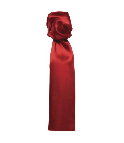 Premier Scarf - Ladies/Womens Plain Business Scarf (Red) (One Size)