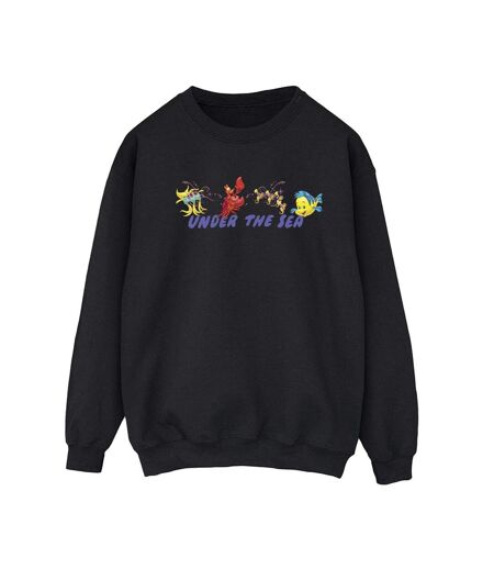Disney - Sweat THE LITTLE MERMAID UNDER THE SEA - Femme (Noir) - UTBI23472