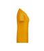 T-shirt Basic Femme Jaune Or James And Nicholson-3