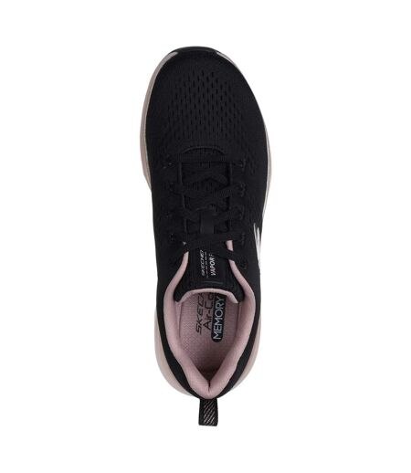 Skechers Womens/Ladies Midnight Glimmer Vapor Foam Sneakers (Black/Rose Gold) - UTFS10490